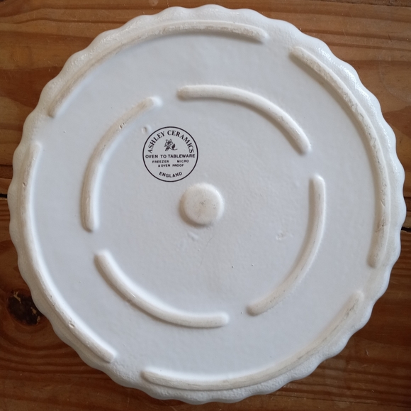 Ashley CeramicsEnglandVintage Flan/Quiche/Pie Dish Oven/Micro/Freezer Proof NWOT - Picture 3 of 14